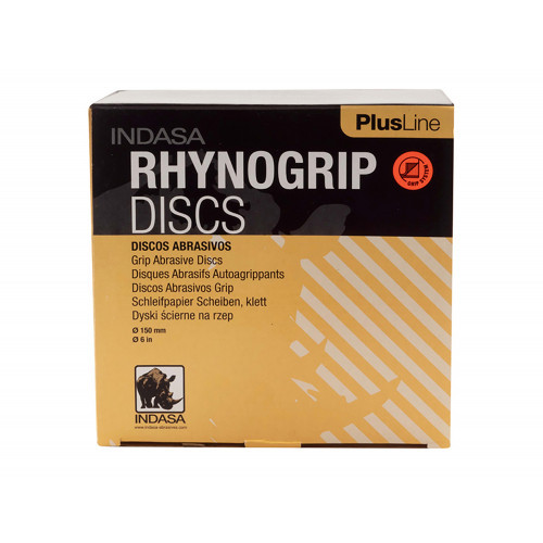 

Диски на 6 отверстий Rhynogrip Plus Line Indasa 150 мм P220