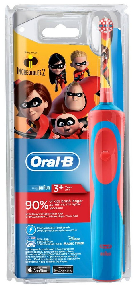 

Дитяча Електрична Зубна Щітка Oral-B З Героями Incredibles