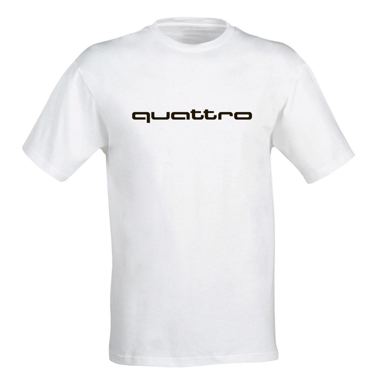 

Мужская футболка с принтом "Quattro" M, Белый Push IT