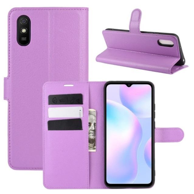 

Чехол книжка Evolou для Xiaomi Redmi 9A сиреневый