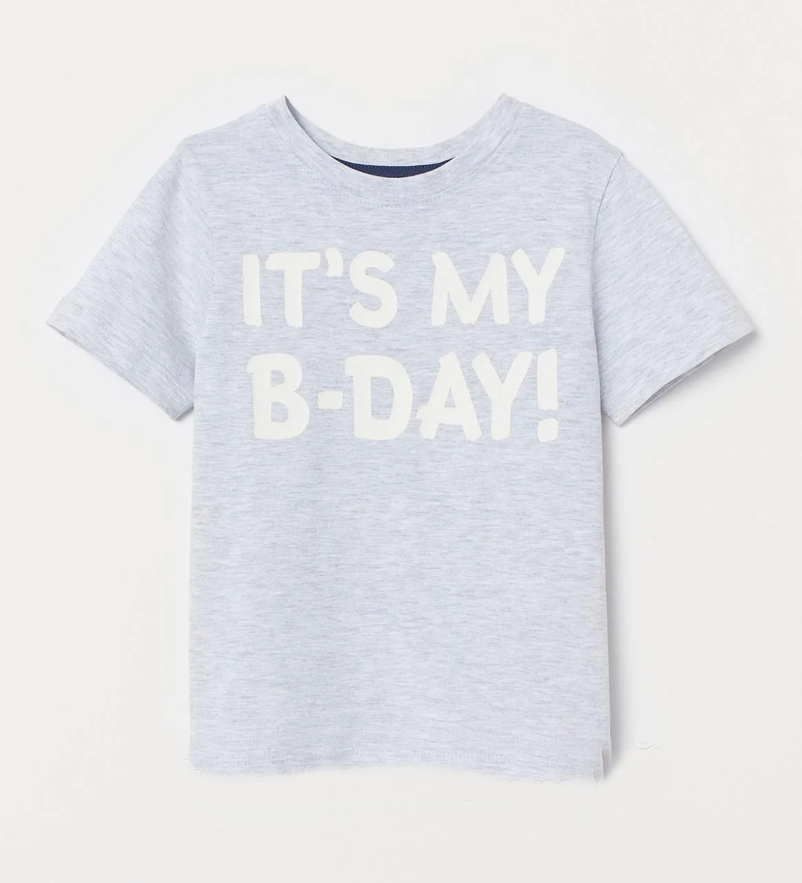 

Детская футболка с принтом "It's my B-DAY" 11-12 лет, Серая Push IT