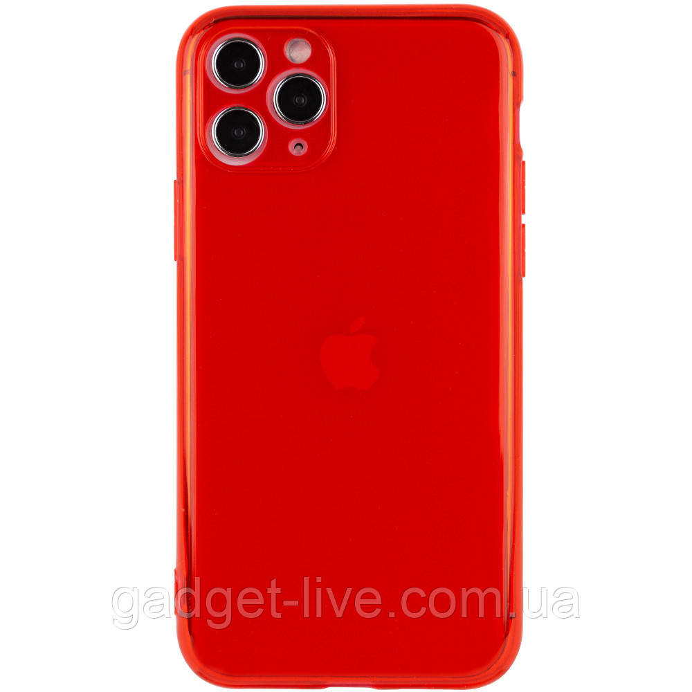 

Матовый полупрозрачный TPU чехол с защитой камеры для Apple iPhone 11 Pro Max (6.5"), Красный / red