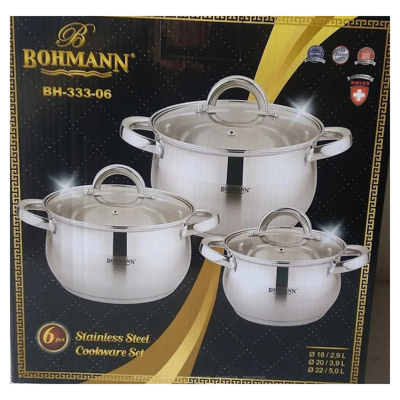 

Набор посуды Bohmann 6 предметов BH 333-06
