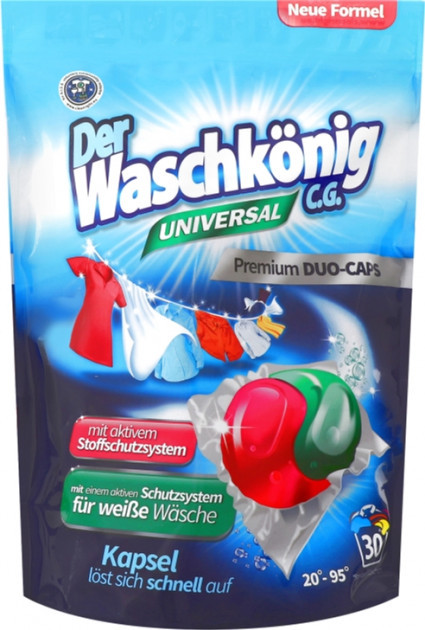 

Капсулы для стирки Waschkonig Universal Duo Caps 30 шт