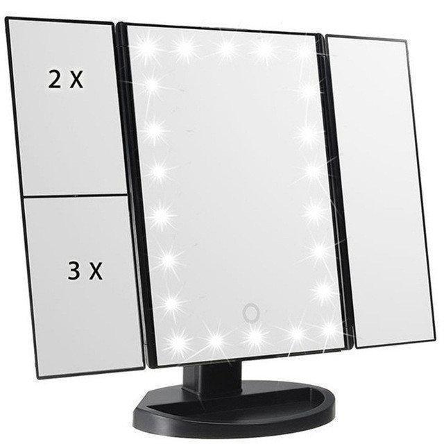 

Зеркало Superstar Magnifying Mirror для макияжа с LED-подсветкой Черный! Акция