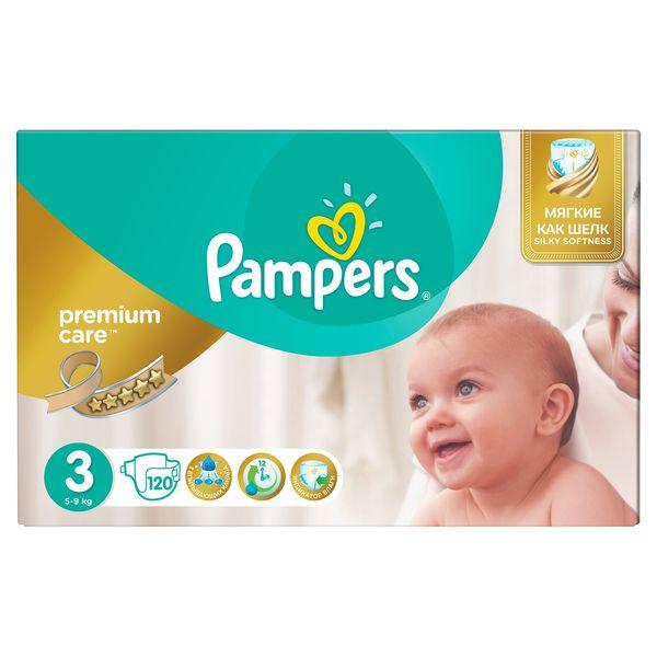 

Підгузки Pampers Premium Care Розмір 3, 6-10кг, 120 шт