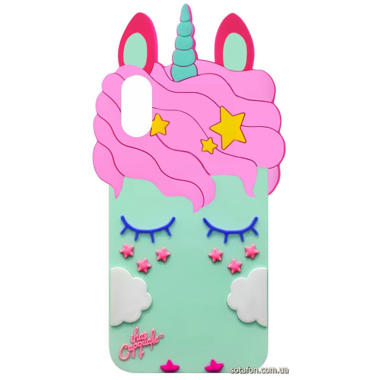 

Чехол-накладка TPU 3D Little Unicorn на IPhone X / Xs Mint, Ментоловый