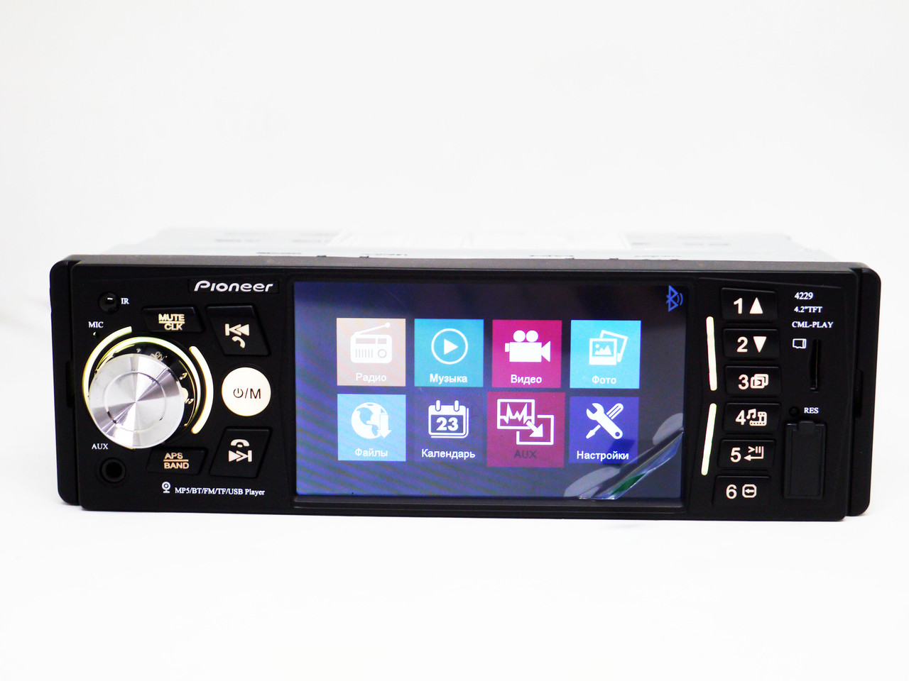 

Автомагнитола Pioneer 4229 (copy) 4.1'' экран MP5+AV-in+Bluetooth с пультом (4_00469)