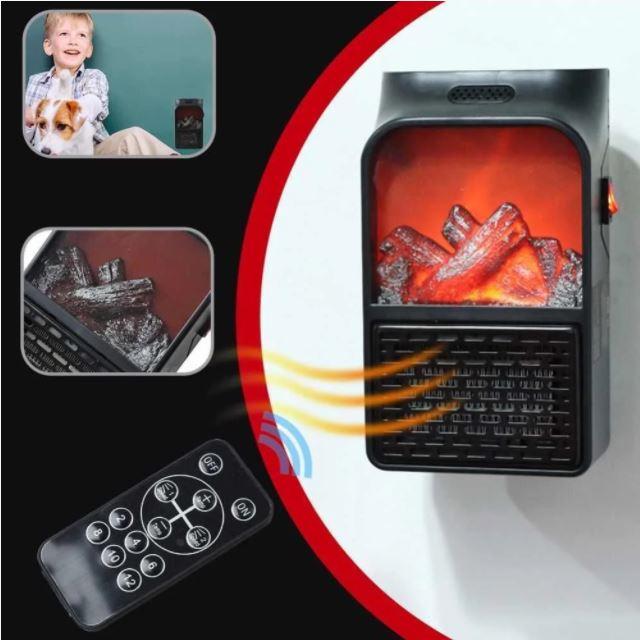 

Обогреватель портативный Flame Heater с пультом 1000 Вт