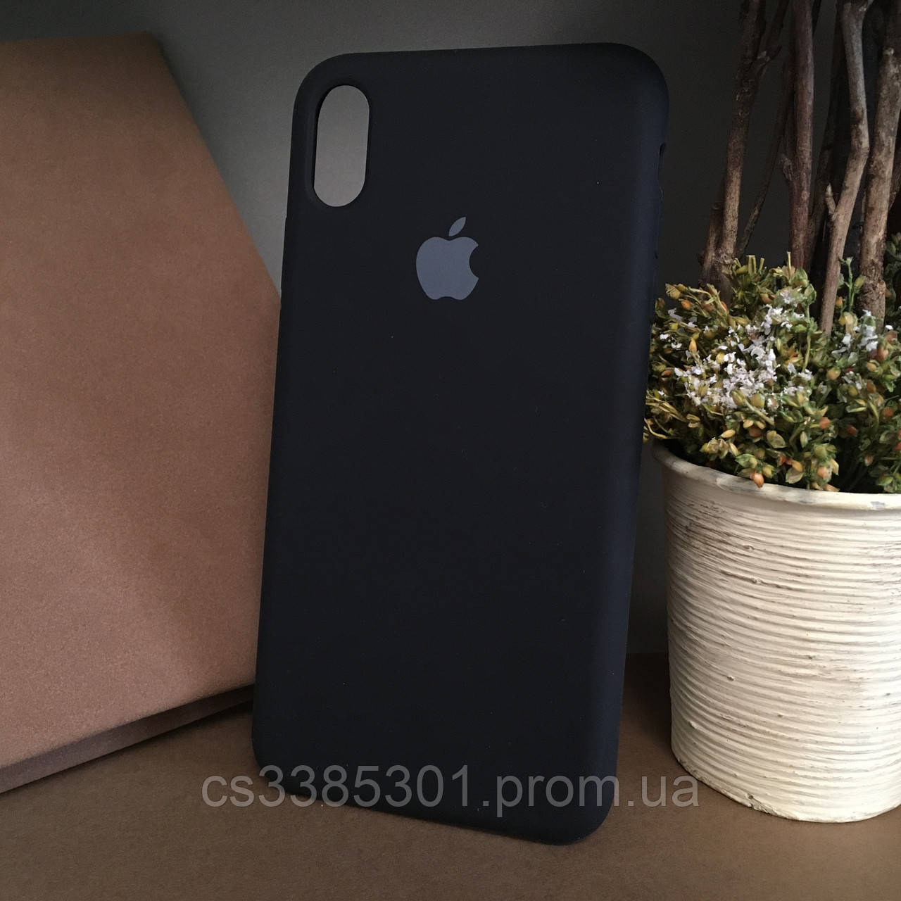 

Чехол бампер silicone case для Iphone Xs Max . Силиконовый чехол накладка на айфон XS Макс, Черный