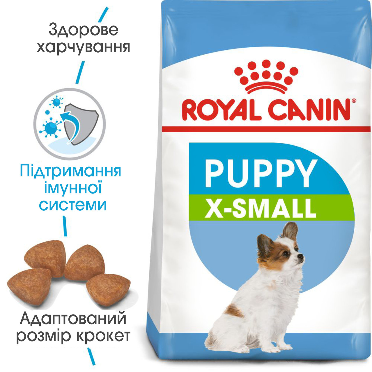 

Корм для щенков ROYAL CANIN XSMALL PUPPY 1.5 кг