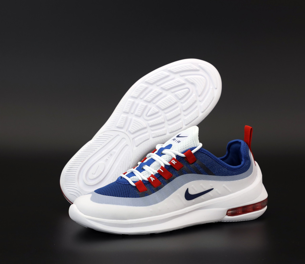 

Кроссовки мужские Nike Air Max Axis синие, Найк Аир Макс. Дышащая ткань, прошиты. код KD-12117, Синий