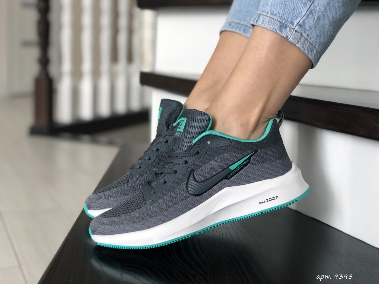 

Кроссовки женские Nike Flyknit Lunar 3 серые, Найк Флукнит, дышащий материал, прошиты. Код SD-9393, Серый