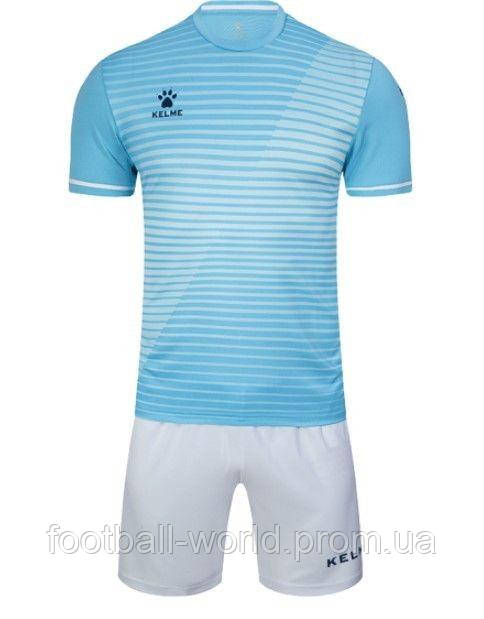 

Комплект футбольной формы Kelme SHORT SLEEVE FOOTBALL UNIFORM голубо-белый 3801169.9449