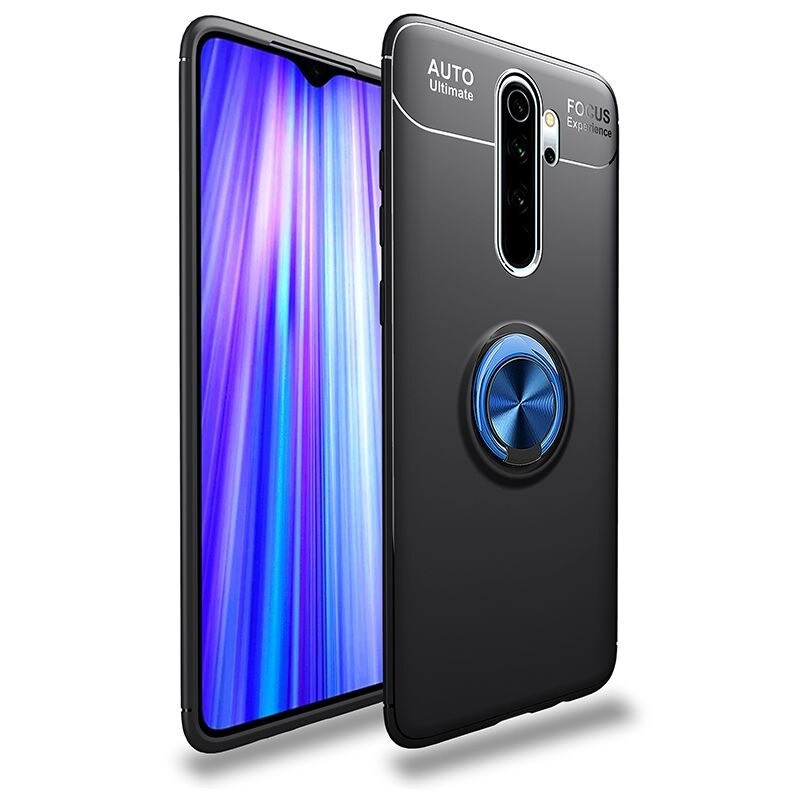 

Чехол Fiji Hold для Xiaomi Redmi Note 8 Pro бампер накладка с подставкой Black-Blue, Черный-синий