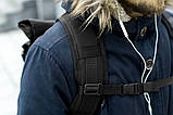 Рюкзак роллтоп чоловічий міський E.V.O.L.V.E. чорний WLKR молодіжний спортивний, портфель, фото 7