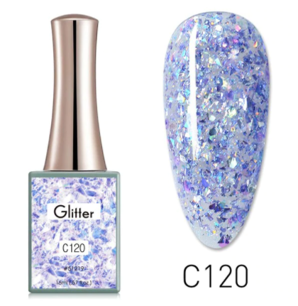 

Гель-лак Glitter Canni, 16 мл, №C120