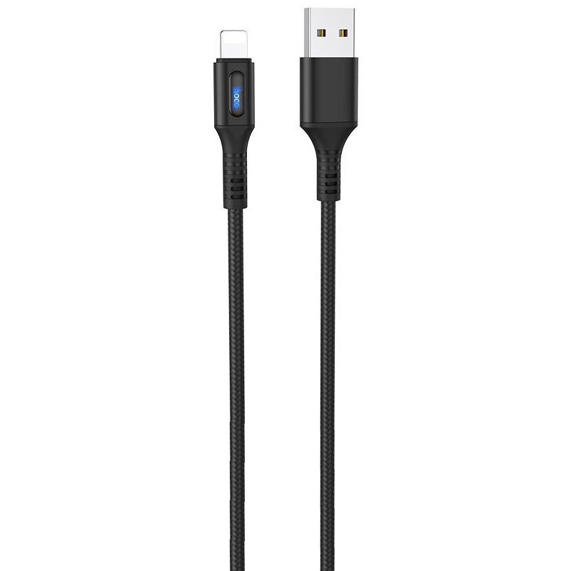 

Дата кабель Hoco U79 "Admirable Smart Power" lightning (1.2М), Черный