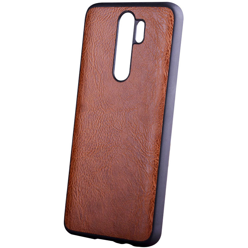 

Кожаный чехол Xiaomi Redmi 9 накладка, книжка, кейс, чехол-книжка, бампер PU Retro classic, Коричневый