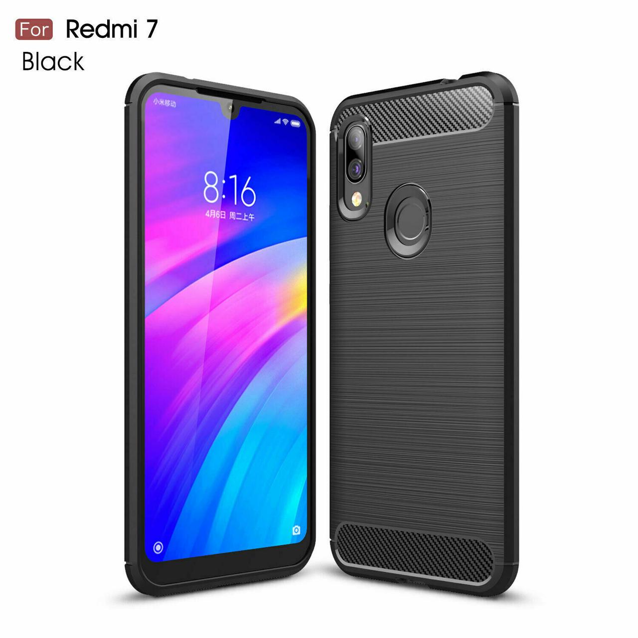 

Чехол на / для Xiaomi Redmi 7 книжка, бампер, накладка Slim Series TPU, Черный