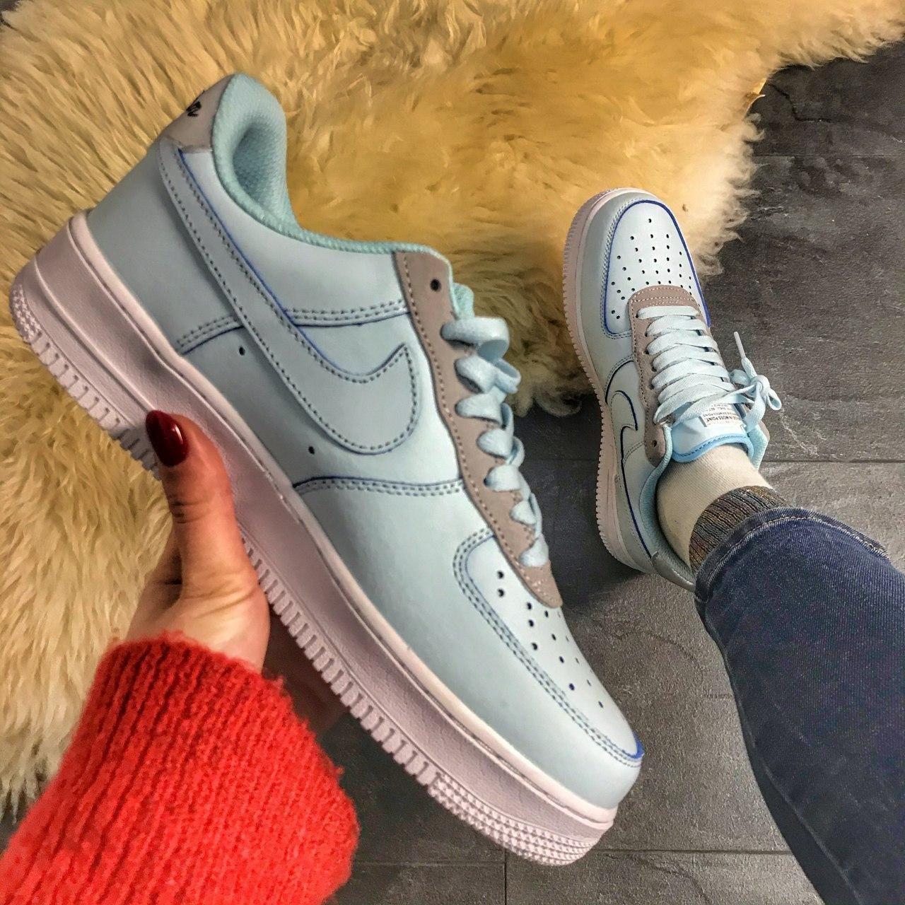 

Женские кроссовки Nike Air Force 1 Low Mint White / Найк Аир Форс 1 Лоу Мятные Белые 40, Голубой