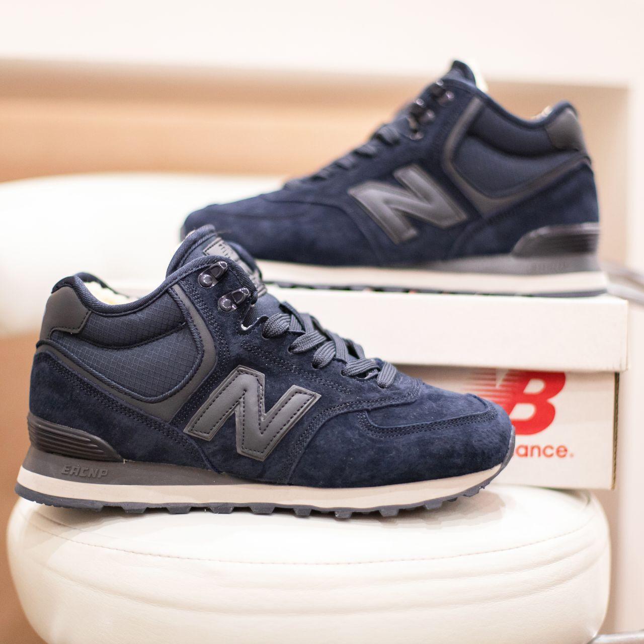

Мужские зимние кроссовки New Balance 574 Blue / Нью Беланс 574 Cиние 46, Синий