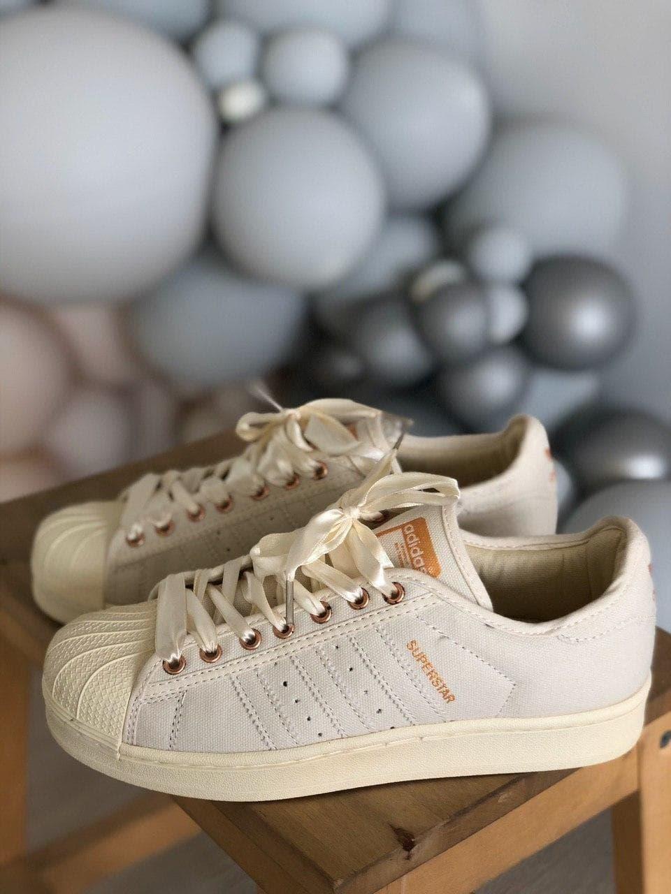 

Женские кроссовки Adidas Superstar Beige / Адидас Суперстар Бежевые 37, Бежевый