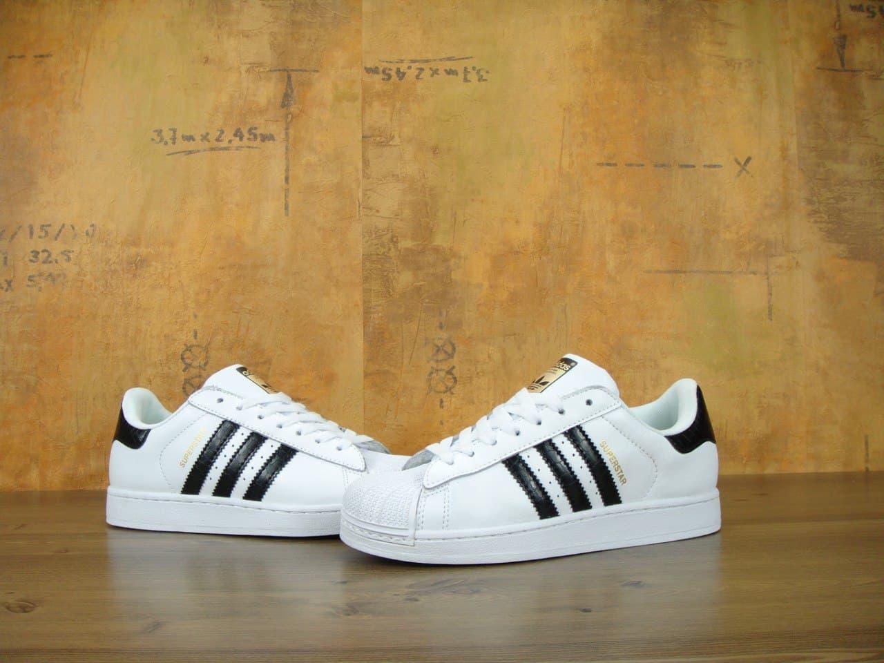 

Женские кроссовки Adidas Superstar White Black / Адидас Суперстар Белые Черные 38, Белый