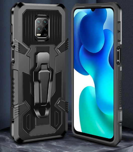 

Xiaomi Redmi Note 9 Pro / Redmi Note 9S / Redmi Note 9 Pro Max. Защитный чехол Armor TR (трансформер), Черный