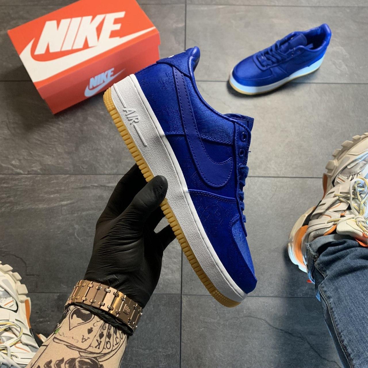 

Женские кроссовки Nike Air Force Blue White / Найк Аир Форс Синие Белые 38, Синий