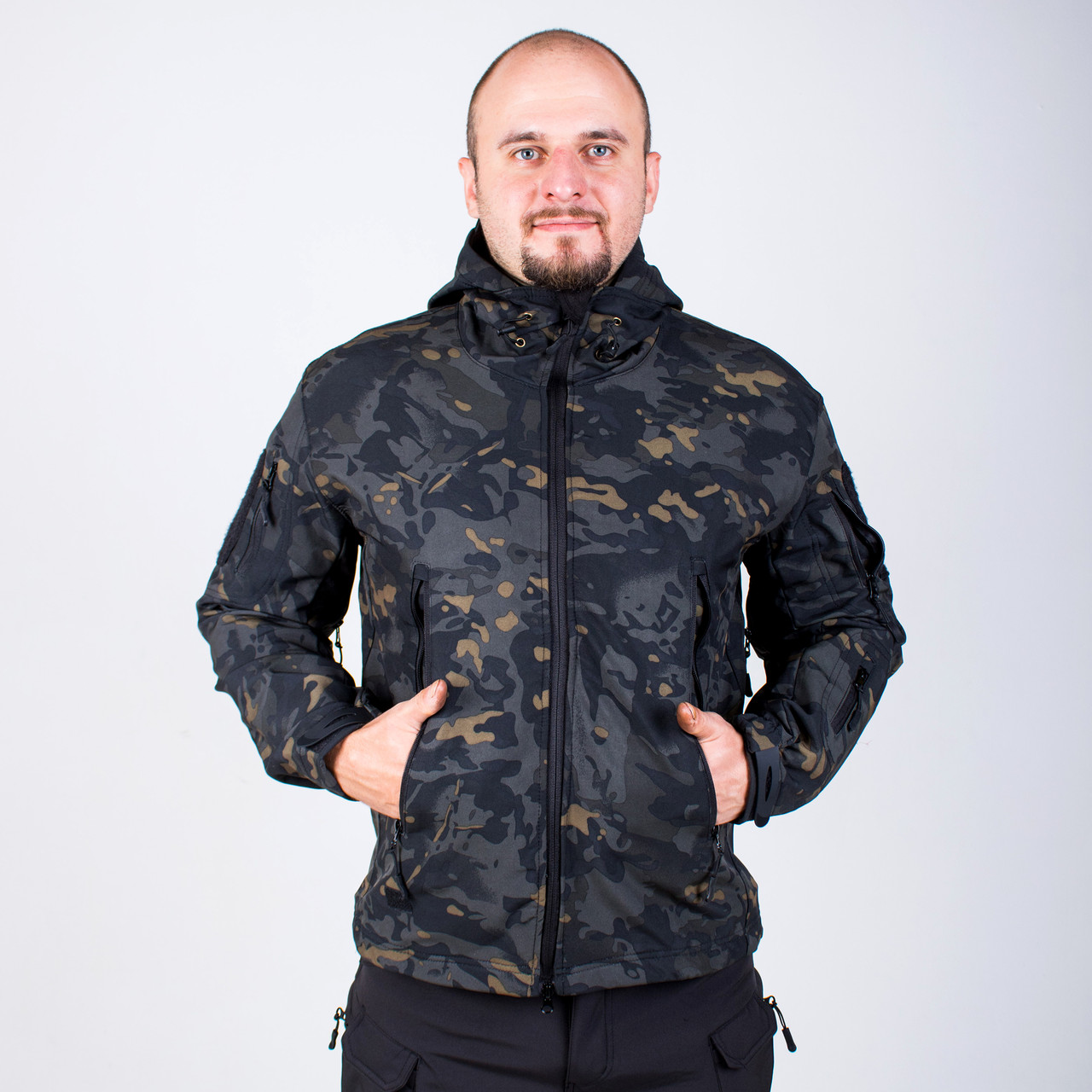 

Куртка Тактическая Демисезонная Soft Shell ESDY Shark Skin TAC.-01 Мультикам