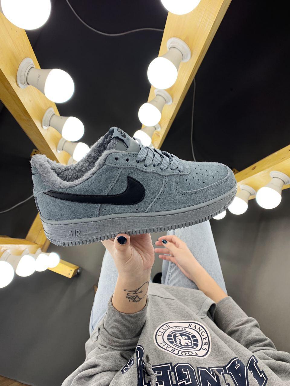 

Мужские зимние кроссовки Nike Air Force 1 Grey / Найк Аир Форс 1 Cерые 45, Серый