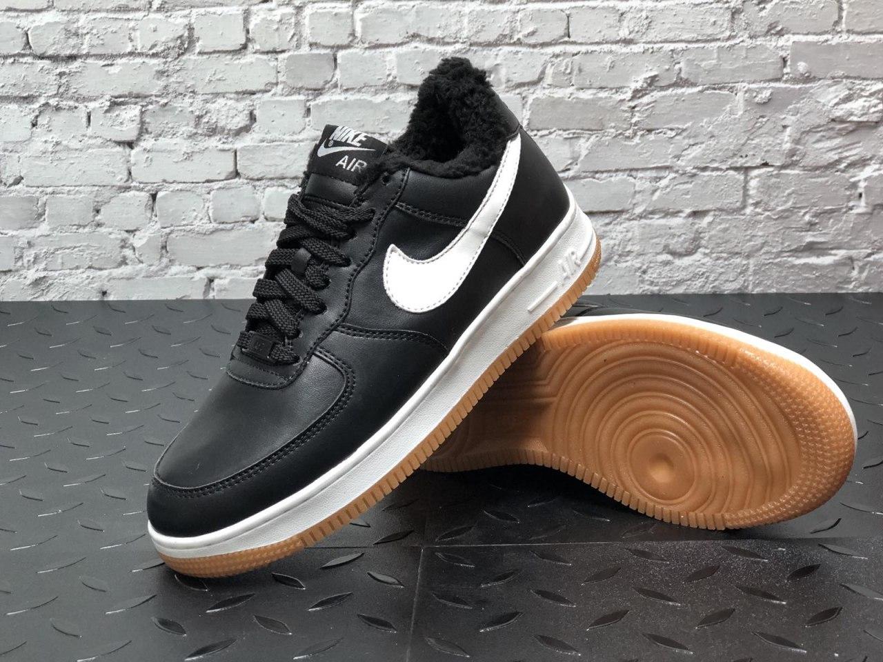 

Мужские зимние кроссовки Nike Air Force 1 Black / Найк Аир Форс 1 Черные 44, Черный