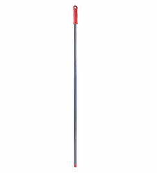 Рукоятка металлическая 130 см 21 мм ручка с резьбой красная