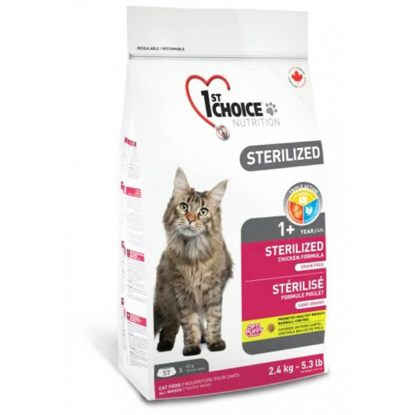 

1st Choice Сухой корм для кошек Sterilized Chicken 10 кг