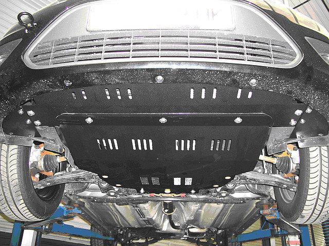 Защита радиатора, двигателя и КПП на Митсубиси Аутлендер 3 (Mitsubishi Outlander III) 2014 - ... г 3.0 л