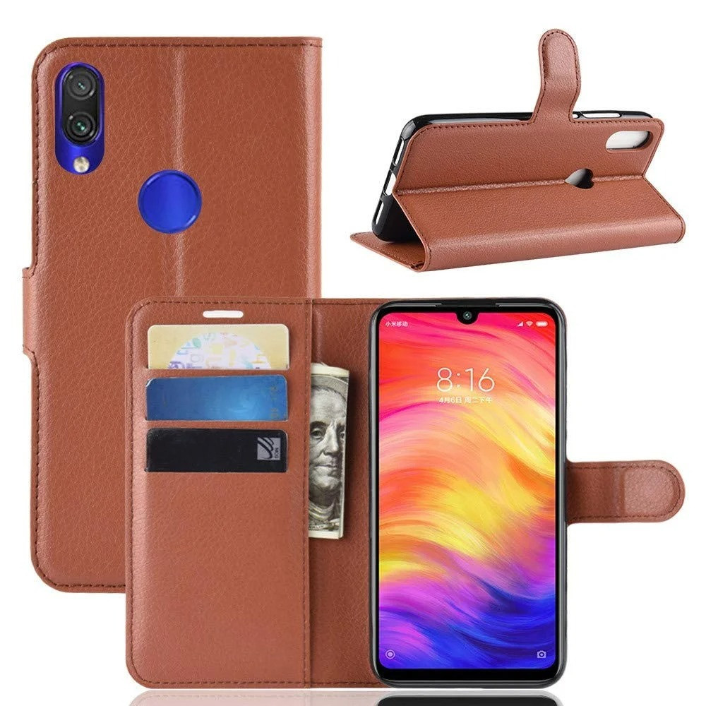 

Чехол-книжка Litchie Wallet для Xiaomi Redmi 7 Brown, Коричневый