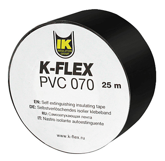 

Лента К FLEX PVC 25 x 25 АТ 070 black K FLEX 850CG020020