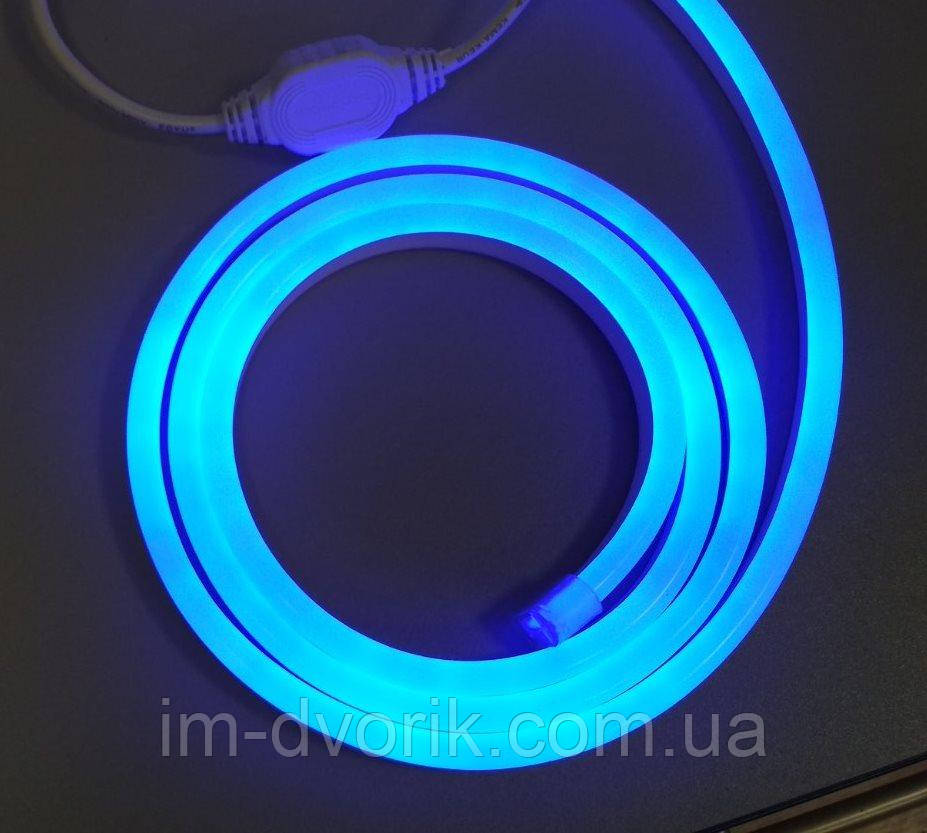 

Неон светодиодный LED Neon Flex 220V СИНИЙ 4 метра + блок питания набор освещения (комплект)