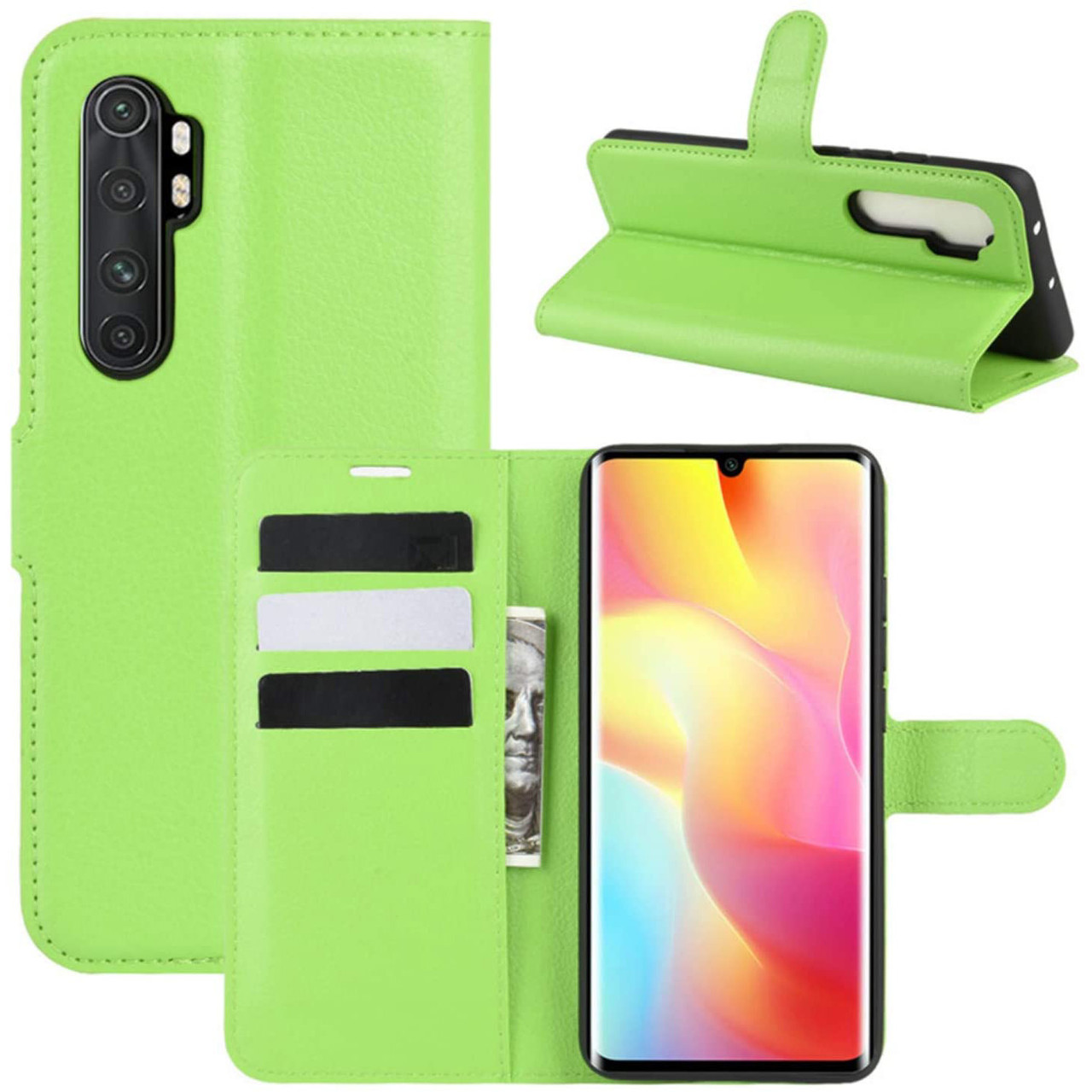 

Чехол-книжка Litchie Wallet для Xiaomi Mi Note 10 Lite Green, Салатовый