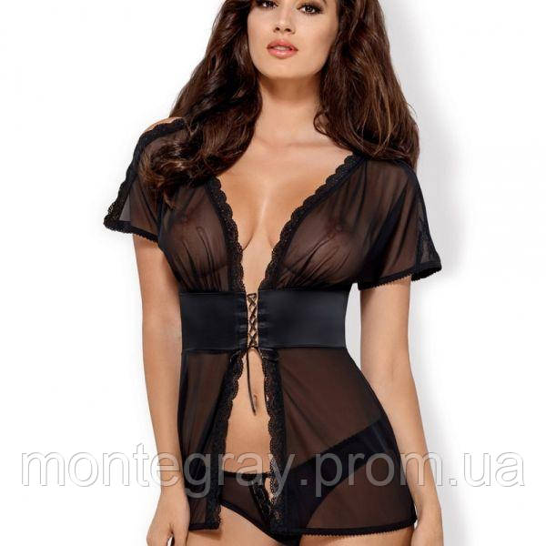 

Бебидолл Obsessive 868-BAB-1 babydoll & thong S/M. Эротический пеньюар. Эротическое платье