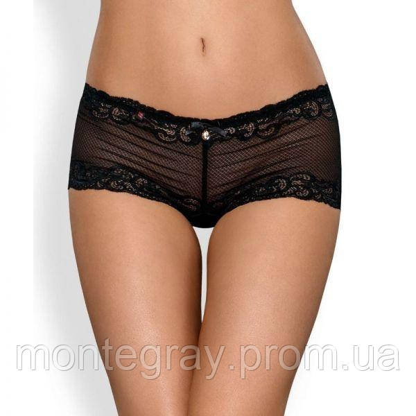 

Трусики-шорты Obsessive 830-SHO-1 shorties L/XL, Чёрный