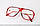 Великі червоні окуляри ДЛЯ ЗОРУ на замовлення за рецептом. Корейські лінзи з антибликом. Відстань від 68 до 74 мм, фото 4