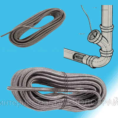 

Трос для прочистки канализации, труб, 10 мм*6 м