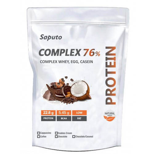 

Протеин Saputo Complex 76% (Whey Egg Casein) 2000 г Шоколад