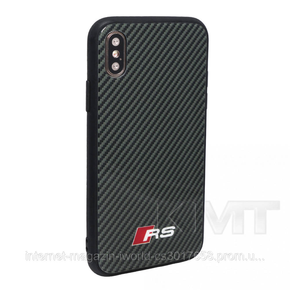 

Чехол для Case + Glass TPU Case — iPhone XS Max — Carbon RS, С дизайном