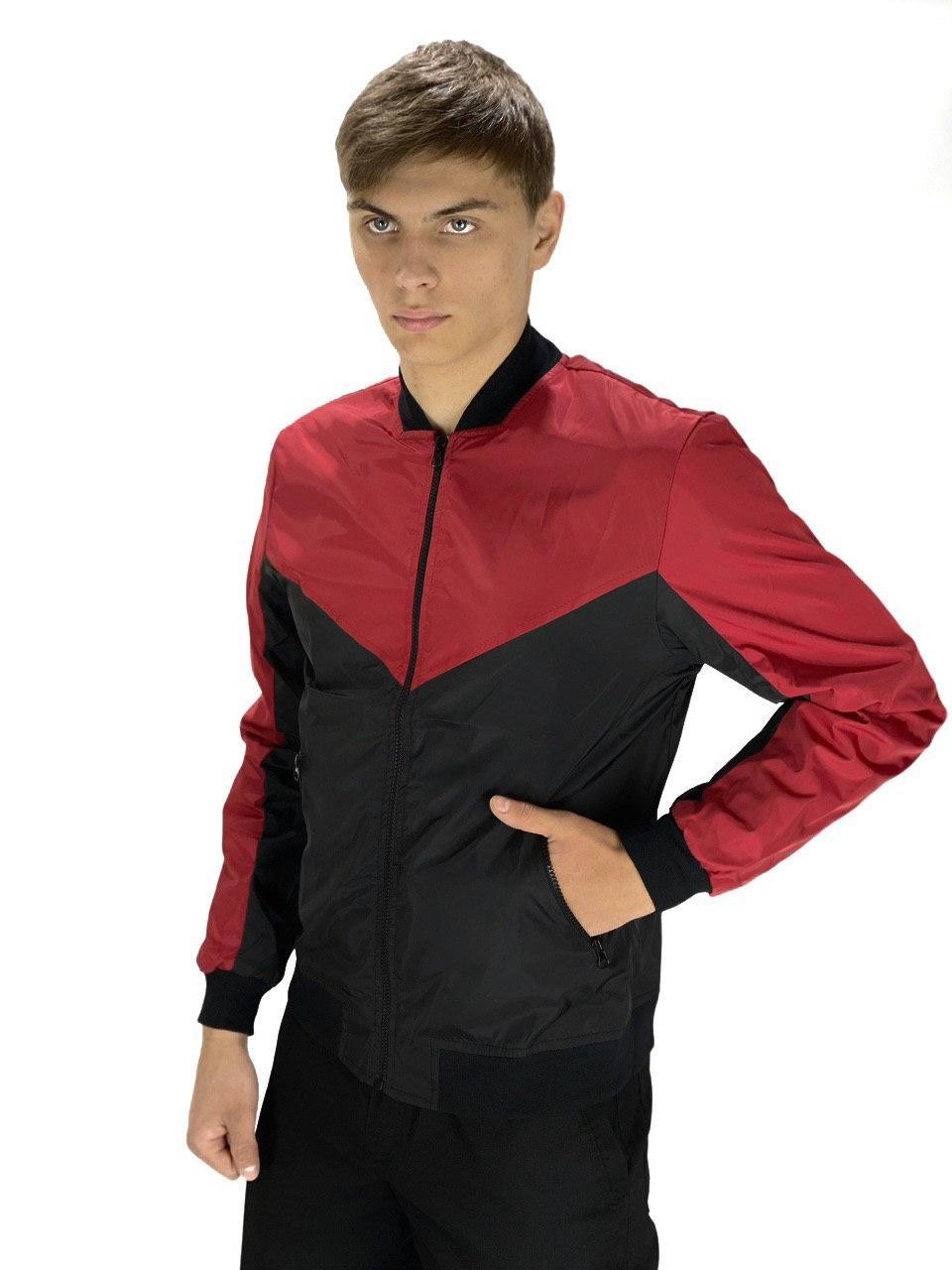 

Бомбер весенний Intruder XL Черно-красный (bomber_red_black 1/4)