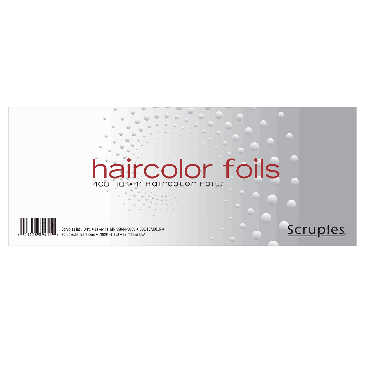 

Фольга для обесцвечивания волос Scruples SCRUPLES Haircolor Foils 10 x 4 (8941)