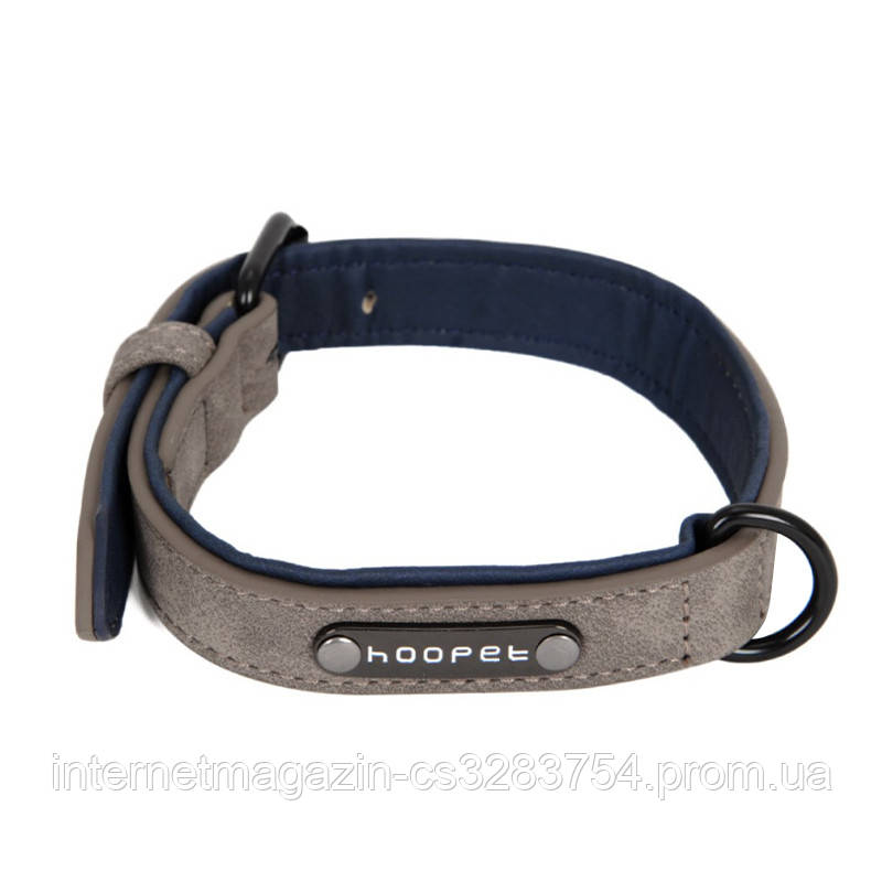 

Ошейник двухслойный для собак Hoopet W033 Grey S (5293-18144), Серый