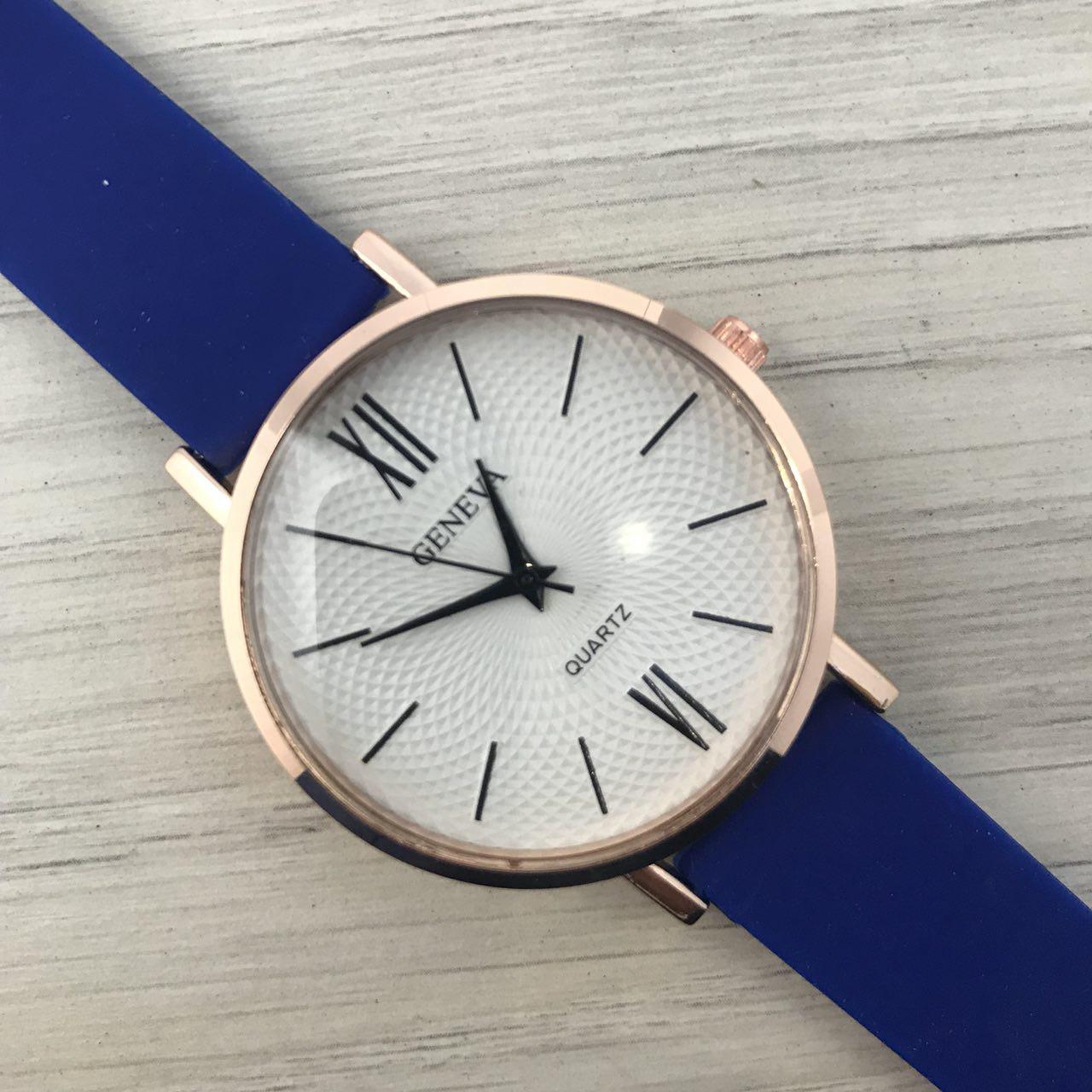 

Geneva Silicone Dark Blue-Gold-White